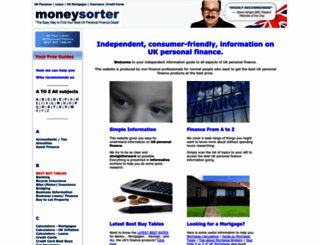 moneysorter.co.uk screenshot