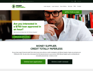 moneysupplier.ca screenshot
