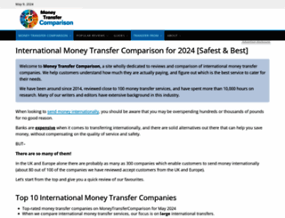 moneytransfercomparison.com screenshot