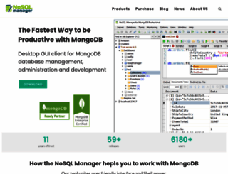 mongodbmanager.com screenshot