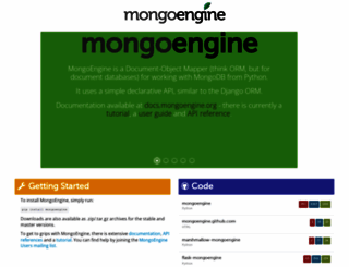 mongoengine.org screenshot