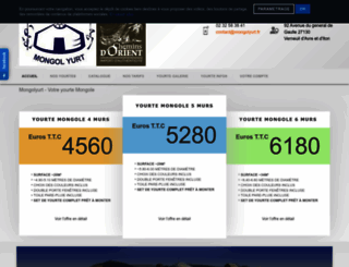 mongolyurt.fr screenshot