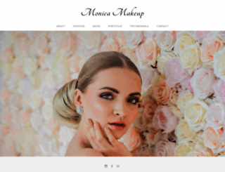 monicamakeupartist.com screenshot