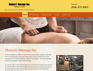 monicasmassage.com screenshot