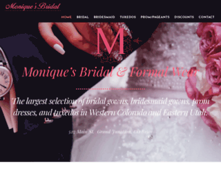 moniquesbridalllc.com screenshot