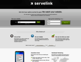 monitor.servelink.com screenshot