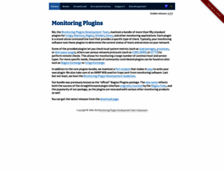 monitoring-plugins.org screenshot