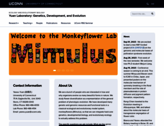 monkeyflower.uconn.edu screenshot