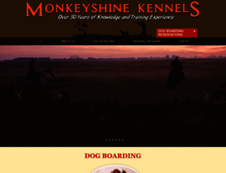 monkeyshinekennels.com screenshot