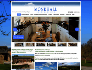 monkhallcottages.co.uk screenshot