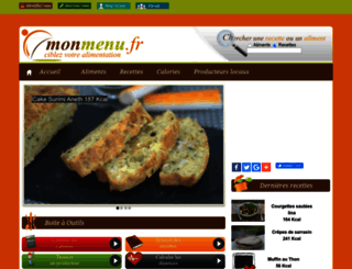 monmenu.fr screenshot