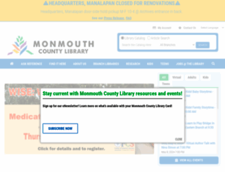 monmouthcountylib.org screenshot