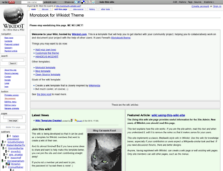monobook-template.wikidot.com screenshot