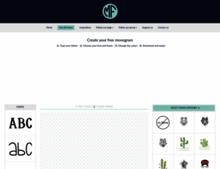 monogramframes.com screenshot