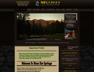 monohotsprings.com screenshot