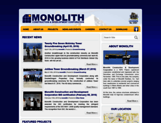monolithconstruction.com.ph screenshot