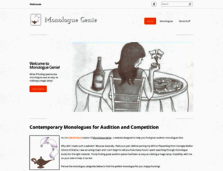 monologuegenie.com screenshot