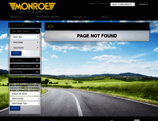 monroe-eu.com screenshot