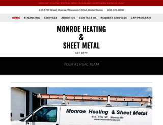 monroeheat.com screenshot