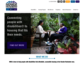 monroehousingcollaborative.org screenshot