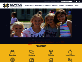 monroelocalschools.com screenshot