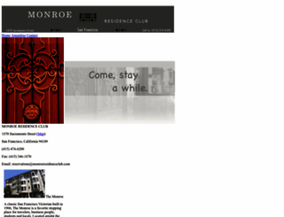 monroeresidenceclub.com screenshot