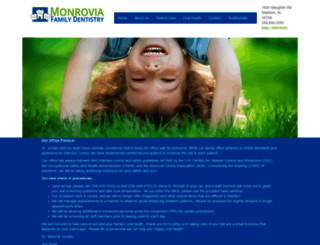 monroviafamilydentistry.com screenshot