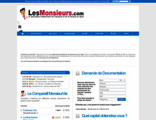 monsieurvie.lesmonsieurs.com screenshot