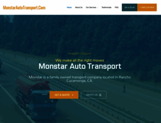 monstarautotransport.com screenshot
