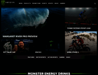monsterenergy.com screenshot