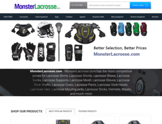 monsterlacrosse.com screenshot