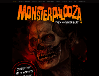 monsterpalooza.com screenshot