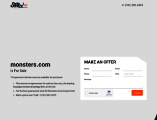 monsters.com screenshot