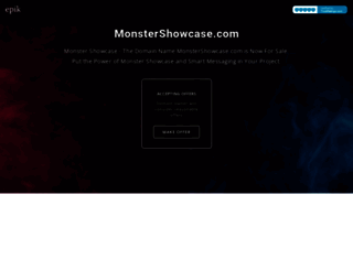 monstershowcase.com screenshot