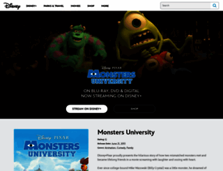 monstersuniversity.com screenshot