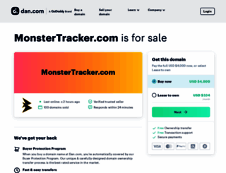 monstertracker.com screenshot