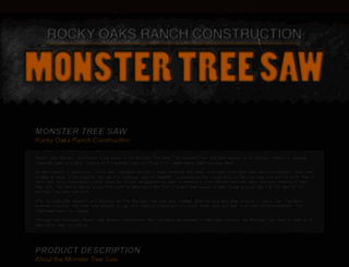 monstertreesaw.com screenshot