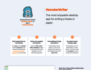 monsterwriter.app screenshot