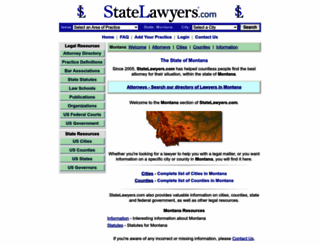 montana.statelawyers.com screenshot