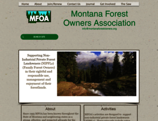 montanaforestowners.org screenshot