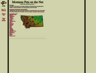 montanapets.org screenshot