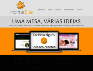 montarsite.com.br screenshot