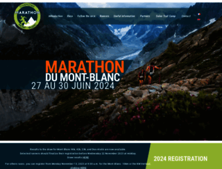 montblancmarathon.fr screenshot