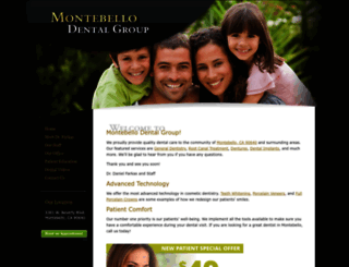 montebellodentalgroup.com screenshot