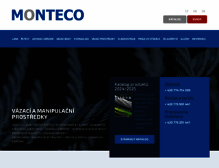 monteco.cz screenshot