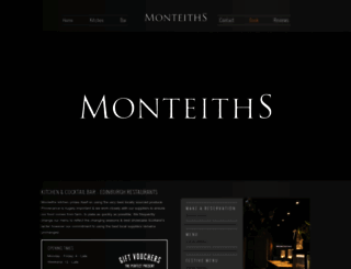 monteithsrestaurant.co.uk screenshot
