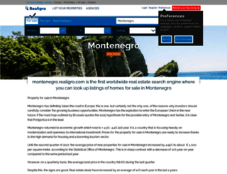 montenegro.realigro.com screenshot