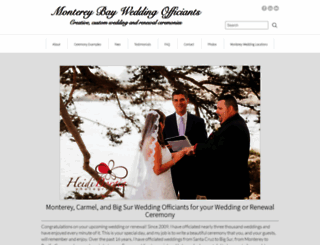 montereybayweddingofficiants.com screenshot