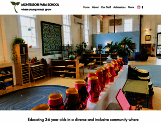 montessorifarmschool.com screenshot