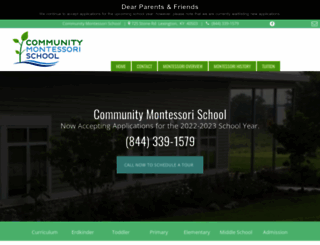 montessorischoollexington.com screenshot